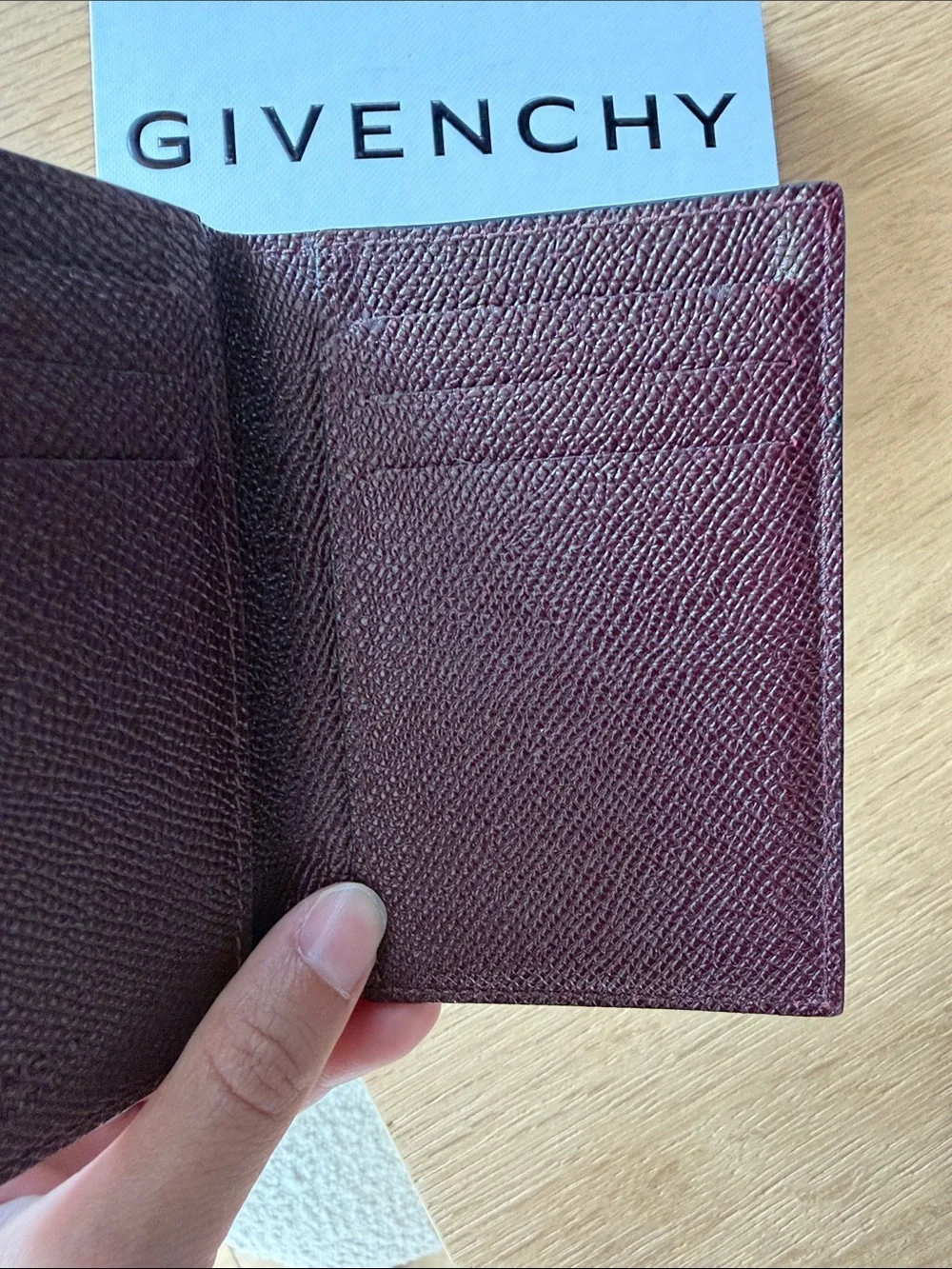 Givenchy Black Textured Leather Card Holder
